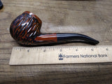 Vtg Unbranded Rusticated Bent Apple Smoking Tobacco Pipe Briar Good Condition!