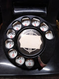 Vtg North Electric Mfg Co Black Table Desk Top Rotary Telephone Made In The USA!