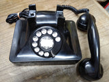 Vtg North Electric Mfg Co Black Table Desk Top Rotary Telephone Made In The USA!