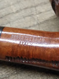 Vtg Whitehall Bent Imported Briar Italy Smoking Tobacco Pipe Stinger Nice Shape!