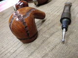 Vtg Whitehall Bent Imported Briar Italy Smoking Tobacco Pipe Stinger Nice Shape!