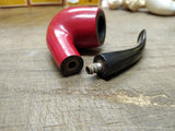 Vtg Dr. Grabow Viscount Adjustamatic Red Import Briar Smoking Tobacco Pipe Nice!