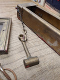 Vtg Emergency Elevator Door Key For Fire Department Emergency Use Metal Wall Box