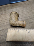 Vtg Pamplin White Clay Fancy Smoking Tobacco Trade Elbow Pipe Dug Nice Shape!
