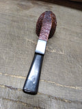 Vtg Unknown Real Briar Rusticated Bent Smoking Tobacco Pipe w/Stinger Good Shape