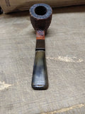 Vtg Unknown Real Briar Rusticated Bent Smoking Tobacco Pipe w/Stinger Good Shape