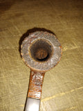Vtg Unknown Real Briar Rusticated Bent Smoking Tobacco Pipe w/Stinger Good Shape