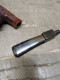 Vtg Unknown Real Briar Rusticated Bent Smoking Tobacco Pipe w/Stinger Good Shape