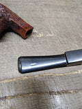 Vtg Unknown Real Briar Rusticated Bent Smoking Tobacco Pipe w/Stinger Good Shape