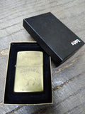 Vtg Zippo Camel Logo Brass Cigarette Lighter 1932 1992 Initial KLW Nice W/Box!