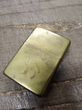 Vtg Zippo Camel Logo Brass Cigarette Lighter 1932 1992 Initial KLW Nice W/Box!