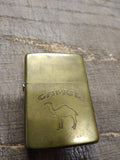 Vtg Zippo Camel Logo Brass Cigarette Lighter 1932 1992 Initial KLW Nice W/Box!