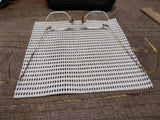 Vtg 1/10 12K Gold Filled Frameless Wire Eye Glasses Good Shape!