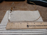 Vtg 1/10 12K Gold Filled Frameless Wire Eye Glasses Good Shape!