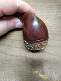 Vtg Trade Mark Frank Smoking Pipe Fancy Sterling Silver Over Ornate G F Metal