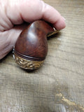 Vtg Trade Mark Frank Smoking Pipe Fancy Sterling Silver Over Ornate G F Metal