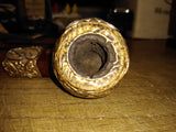 Vtg Trade Mark Frank Smoking Pipe Fancy Sterling Silver Over Ornate G F Metal