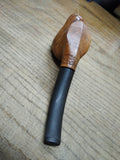 Vtg Never Smoked Genuine Briar Hand Carved Horse Figural Bent Smoking Pipe Nice!