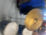 Vtg 1960's Metal Blue  Drum Set Band Sparkle Cymbals Bass Snare Case Slingerland