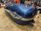 HARLEY 2003 Sportster 100th Anniversary OEM Gunmetal Blue Emblems Fuel Gas Tank