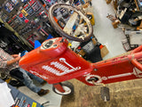 Vtg Murray Ajax Pedal Tractor Car 1950's Chain Drive Ohio Red Unrestored Rare!