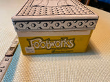 Vtg 1970's Footworks Shoe Box Hippy chicks Sandals Advertising Decor collectible