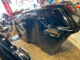 Factory Saddlebags Black silver pin Harley Touring Ultra Classic Glide 93-13 FLH