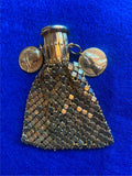 Vtg Change Purse Victorian Napolean Coins Gold Mesh Accordian Womens Art Deco!