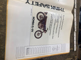 Vtg Honda CL 175 Book cover Acc Collectible Sign poster Advertising OE Literatur