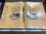 Vtg Honda CB 350 Book cover Acc Collectible Sign poster Advertising OE Literatur