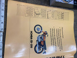 Vtg Honda CB 350 Book cover Acc Collectible Sign poster Advertising OE Literatur