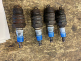 Vtg 1920's Blue Crown Spark Plugs E9 Set of 8 Lot Auto Indy Car Performance