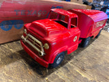 Vtg1950’s BUDDY L Pressed Steel Texaco Tanker Tin Toy Truck Original Box gas oil