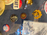 Vtg Election Pin collection 1911 Woodrow Wilson Kefauver Coolidge Landon Dewey