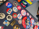 Vtg Election Pin collection 1911 Woodrow Wilson Kefauver Coolidge Landon Dewey