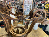 Vtg 1900's Cast Iron Hay Trolley Fancy Chandelier Farm House Tools Antiqu Canton