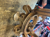 Vtg 1900's Cast Iron Hay Trolley Fancy Chandelier Farm House Tools Antiqu Canton