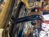 Black Chrome Exhaust Pipes Mufflers Khrome Werks 4.5 Slip on mufflers Harley M8