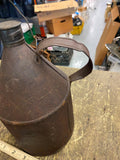 Vtg 1860's Railroad Oil Can Civil War Era kettle Antique American Train Tool!
