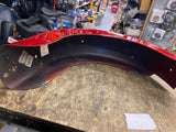Harley 99-08 FLH Touring Rear Fender Red Pinstriped Glide Ultra classic Nice!