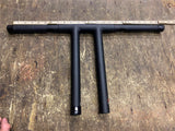 WILD 1 CHUBBY FLATLINE T BARS 12" BLACK HARLEY HANDLEBARS SOFTAIL DYNA SPORTSTER