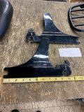 OEM Harley Black side Plates Backrest Sissybar Softail Slim Heritage Fatboy 00-1