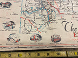 1952 Tri County Expedition Map Lawrence country butler Beaver Pa Advertising!