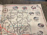 1952 Tri County Expedition Map Lawrence country butler Beaver Pa Advertising!
