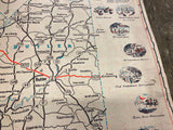1952 Tri County Expedition Map Lawrence country butler Beaver Pa Advertising!