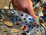Polished Stainless Front Brake Rotors Harley Touring FLH glide 11 1/2 Bagger PR!