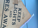 Railroad Car Sign Dangerous Railroad Train Vtg Collectible Advertising Memorabil