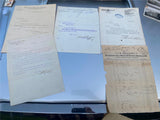 Reciepts Letterhead Railroad Train Vtg Collectible Ohio river Lake erie western