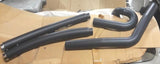 08-09 Yamaha Raider Road Burner Black 3" Large Radius Custom Exhaust Pipes Syste
