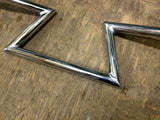 CRAZY Z BAR HANDLEBARS 7/8" Chrome Triumph Honda Chopper Bobber Custom 6" Frisco